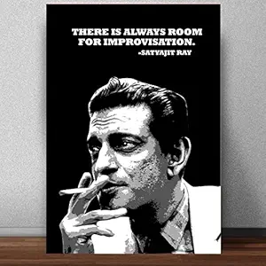 Good Hope Satyajit Ray Poster (12 x 18 inch) For Room Office Home wall Decoration Bedroom Living Gift Painting sticker wallpaper Boys Hostel Hostel Restaurant Multicolour, Print