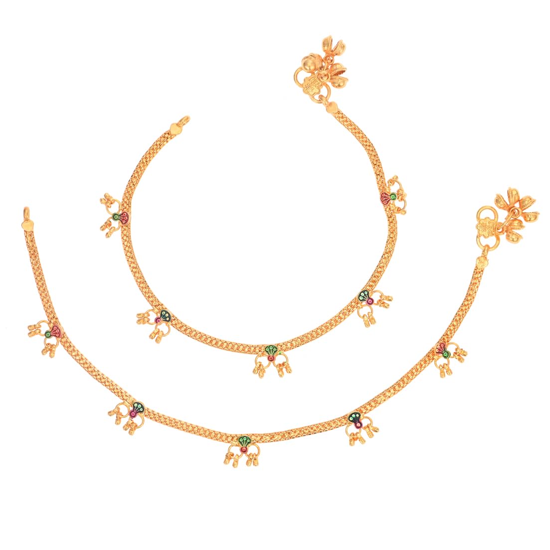Silver & Gold Plated Anklets-image-10