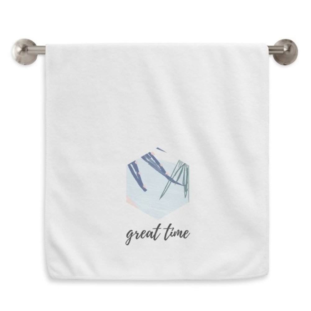 Serviettes moelleuses haut de gamme imprimé feuilles art 13X29 pouces