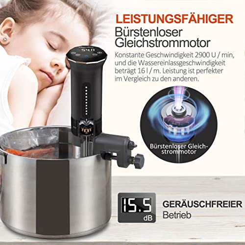 Sous-Vide Garer KitchenBoss G300 Stick für präzises Kochen