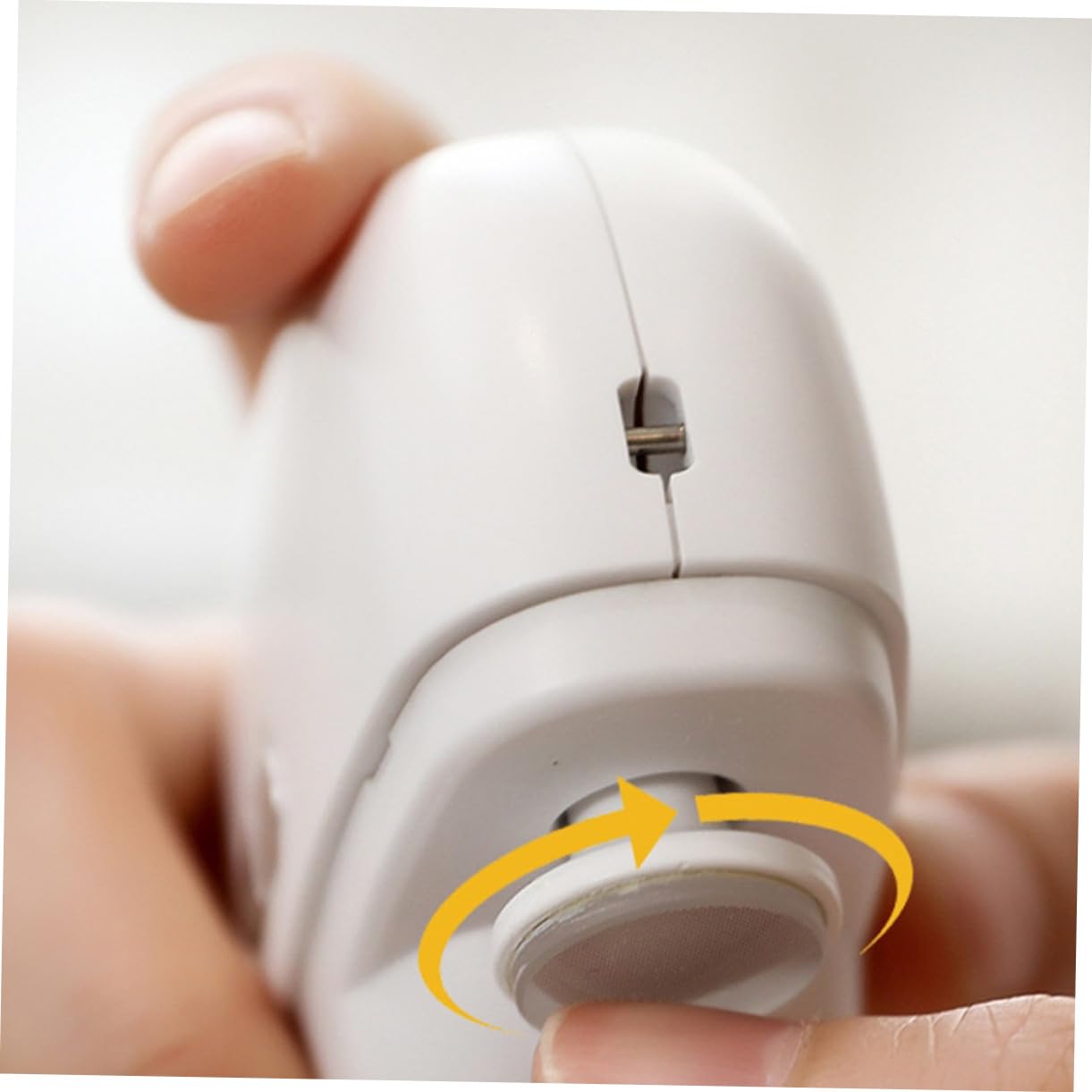 500mah Tagliaunghie Bianco Ricaricabile Automatico Elettrico | Doppia Funzione con Luce, Due Velocità di Rotazione, Abs e Lega, per Adulti e Ragazzo Ragazza