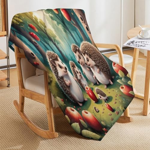 Couverture hérisson douce pour soirées cocooning sur le canapé - 5