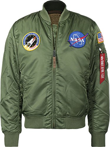 Alpha 166107-1-l Veste Bomber, Vert (Sage/Green 1), Large Homme