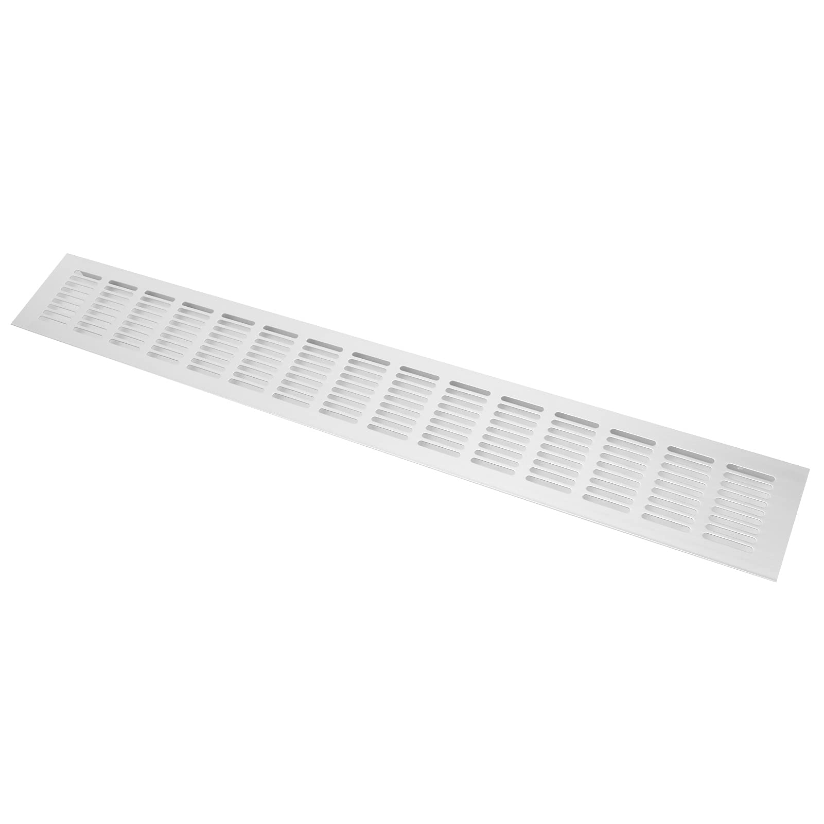 aqxreight Griglia a Feritoie, Flusso D'aria 600x80 Mm Piastre di Ventilazione Persiane Griglia a Feritoie in Lega di Alluminio per Armadi