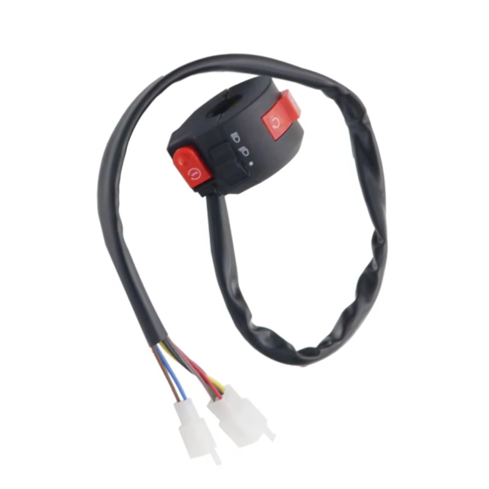 Interruptor señal moto Control De Manillar De Interruptor De Motocicleta De 22MM Para Interruptores Universales, Botones De Inicio De Faros De Luz De Giro