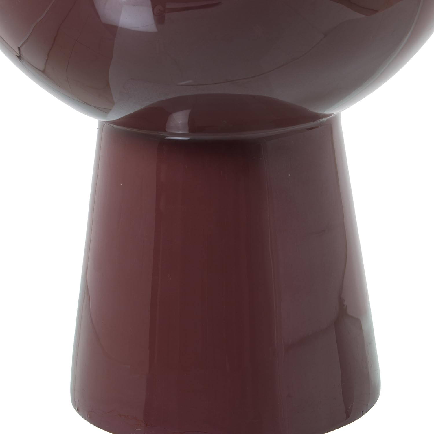 JARRÓN METAL ESMALTADO VIOLETA/DORADO_°15X32CM