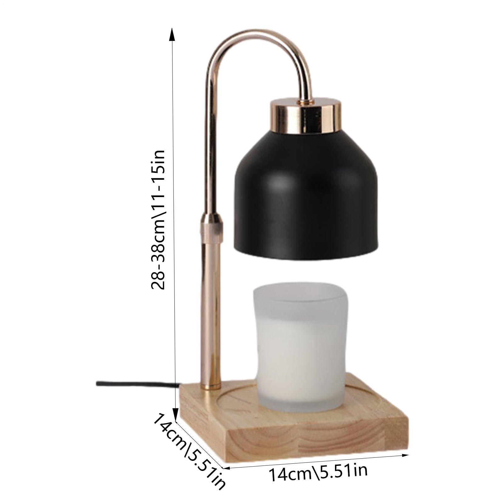 Generico Lampada Scalda Moderne Dimmerabile Timer Profumata | Versatile e Multifunzionale per Ogni Ambiente Dimmerabile, Con Timer, Adatta A Barattoli Di Varie Dimensioni, Per Soggiorno,