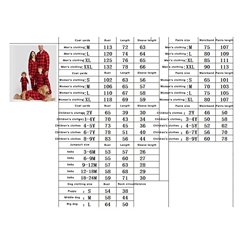 Matching Family Christmas Pajamas Set Red Buffalo Plaid Pjs Couples,Adult,Girls,Baby,Pet (Red Women, Medium) - Image 7