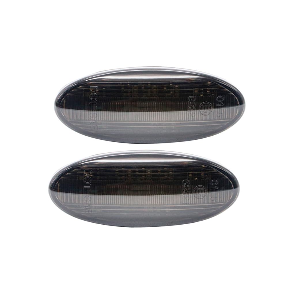 AutoStyle Set LED Side Indicators compatible with Nissan miscellany - Smoke - incl. Dynamic Running Light