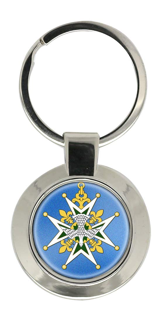Giftshop Uk Silver Colored Metal Order Of The Holy Spirit Key Ring