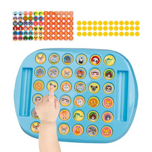 Ahuuen Juego de Memoria | Juguetes Interactivos de Patrones Animales y Frutas,Juego De Mesa De Emparejamiento con | para Niños Preescolar Aula Escritorio Y Reunión Familiar