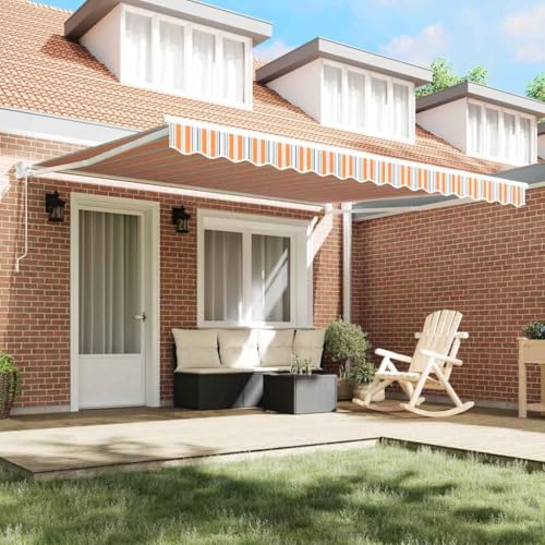 Store rétractable multicolore pour bloquer la chaleur sur la terrasse - 4