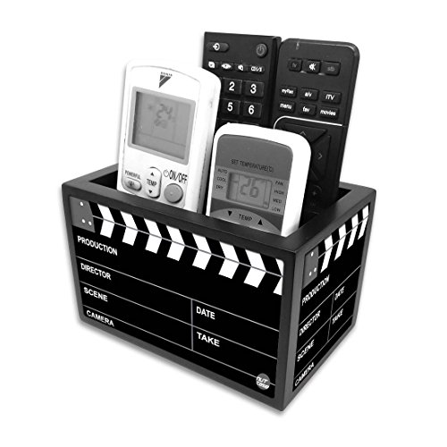 Image of Nutcase Designer Wooden Remote Control Holder Stand Organizer Caddy for TV /AC Remotes-Multipurpose Desk Organiser-6�x4�x4�- Filmy