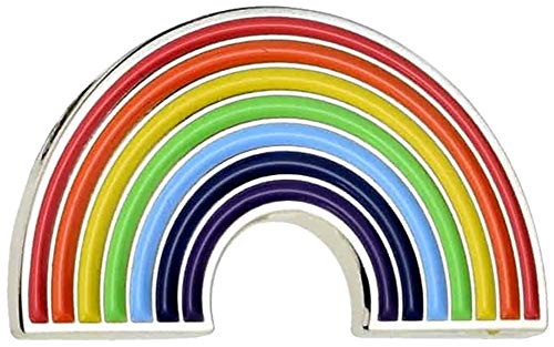 GTR-Prestige Giftware - Spilla in Metallo smaltato con Simbolo Arcobaleno dello Stesso Sesso