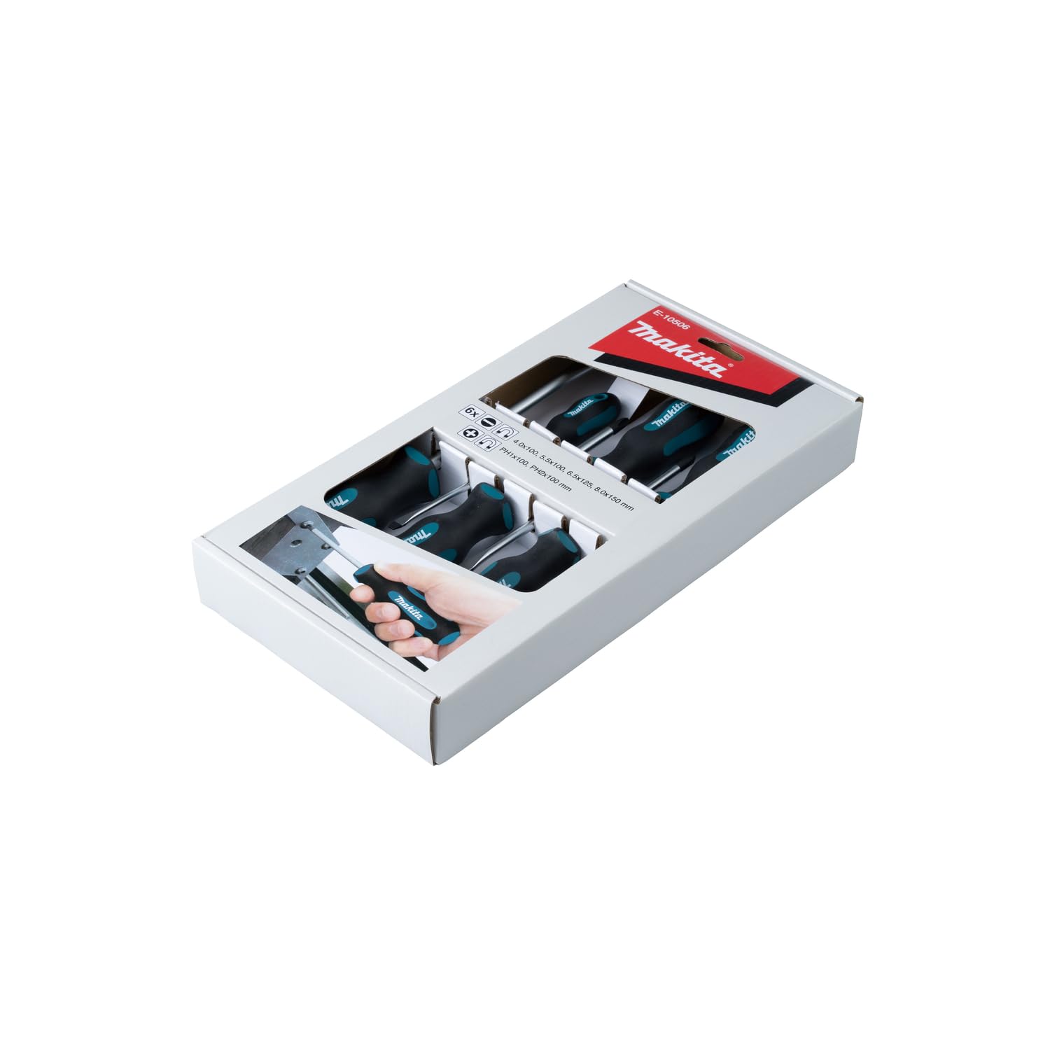 Makita E-10506 Jeu de 6 tournevis