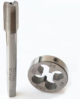 3/8-40 Tap And Die Set, UNS Machine Thread Tap And UNS Round Thread Die Right Hand HSS Taper