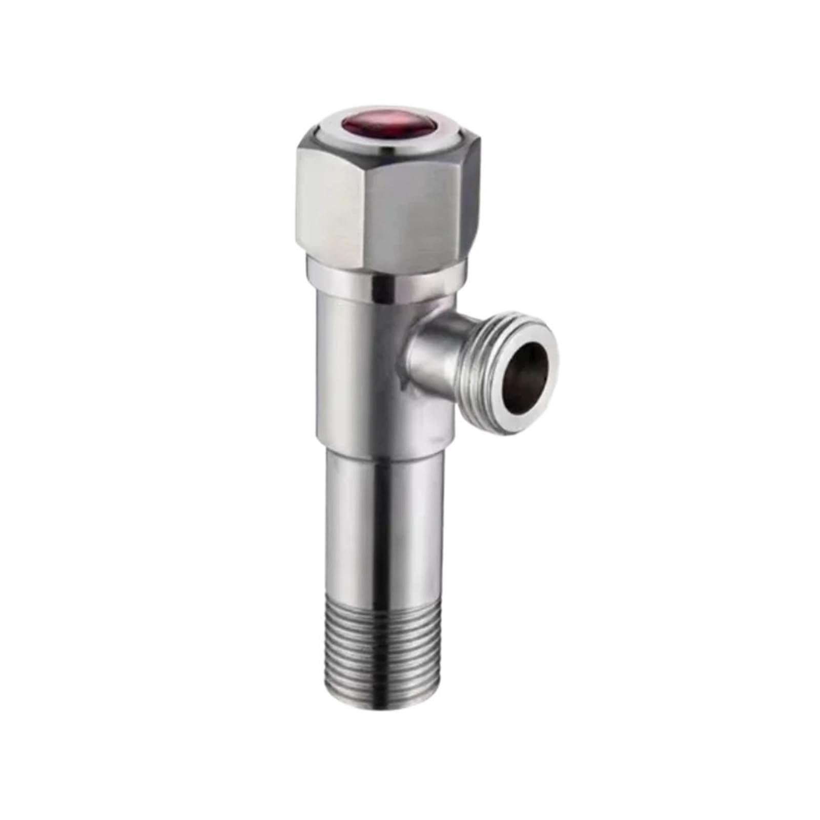 Bvhisehp Aa1 304 Stainless Steel One In Two Out Water Inlet Valve G1/2 Universal Angle Household Bathroom Pipe Fittings(Aa1)