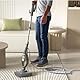SUPERLEX Dampfreiniger Dampfbesen Dampf Mop 15-in-1 Multifunktions Boden&Hand-dampfreiniger 1500W Blau, Reiniger für Tiefenreinigung Böden Hartholz Fliesen