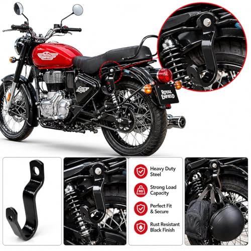 Image of Universal Bike Hook, Heavy Duty Helmet & Luggage Holder