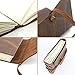 moonster Leather Journal Writing Notebook, Vintage Handmade Bound Notepad for Men & Women - Write in Plain Thick Paper 8x6 Inch Large Blank Pages, Drawing Sketchbook Travel Diary, Unlined Note Book