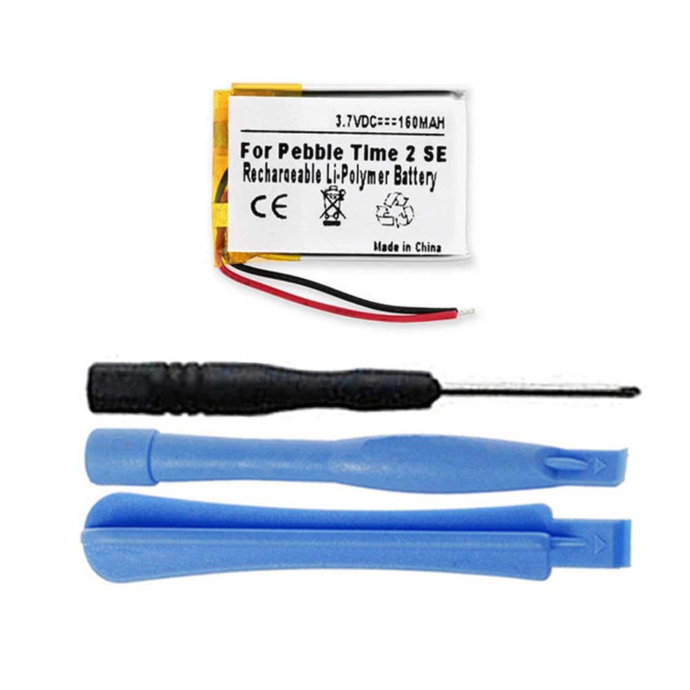 MPF Products 160mAh LSSP441522AE Battery Replacement Compatible with Pebble Time 2, Pebble Time 2 SE Smartwatch