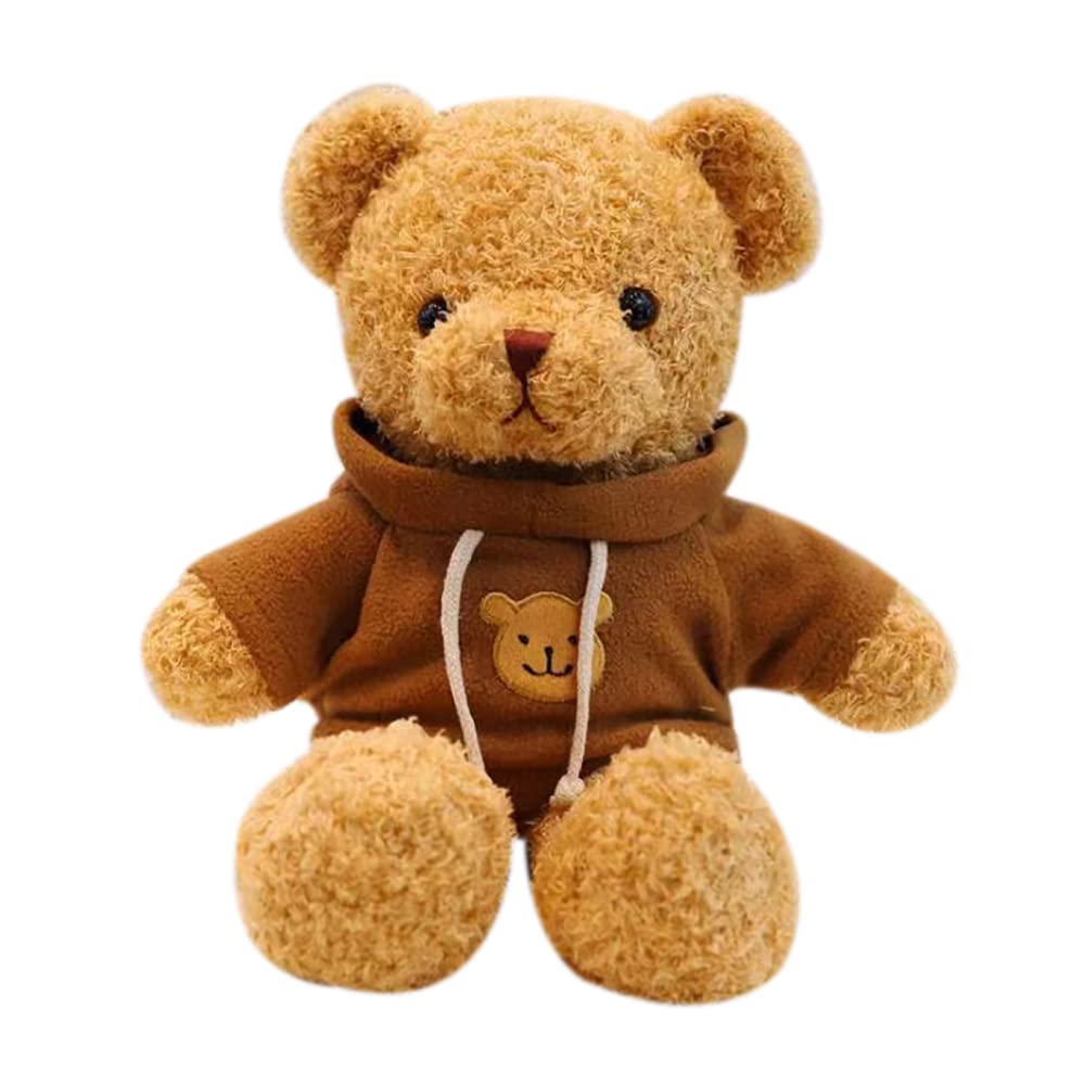 Galatee Cute Teddy Bear Plush Stuffed Animal, Teddy Bear with Clothes, Gifts for Children(15.7" Brown)