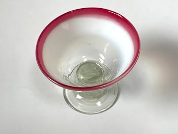 氷コップ・アンテイーク（金赤白ぼかし） Amazon.co.jp: 骨董 アンティーク 氷コップ 金赤 赤 ピンク 乳白