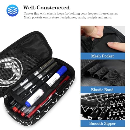 Cartable enfant géométrique grand volume avec trousse