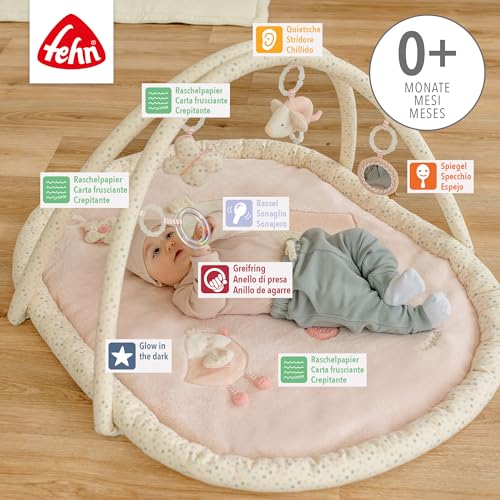 Fehn 3-D-Activity-Decke Vogel – Spielbogen Mit 5 Abnehmbaren Spielzeugen FüR Babys Spiel & Spaß Im Liegen, Sitzen & Beim Krabbeln, FüR Babys Und Kleinkinder Ab 0+ Monaten - 3