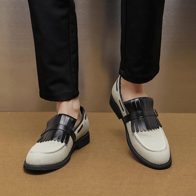 Mens Slip on Loafers Casual Shoes Suede Business Classic Dress Shoes for Men Office Classic Business Party Shoes3