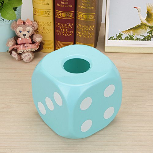 Generic Dice Tissue Box Creative Night Light Shine Facial Paper Storage