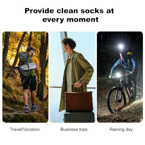 12 Pairs Disposable Socks for Travel, Single-use Compressed Socks Good for On-the-Go4