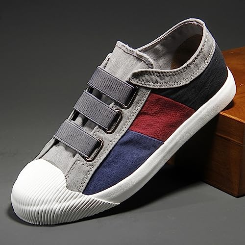 Men's Casual Slip On Loafers Canvas Walking Shoes Low Top Comfortable Breathable Sneakers3