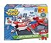 Produktbild Super Wings Playset Jetts Takeoff Tower + Jett Pop Transform Figer Spielflugzeug und Pop verwandelbarer Roboter aus der Zeichentrickserie Super Wings, Spielzeug für Kinder ab 3 Jahren