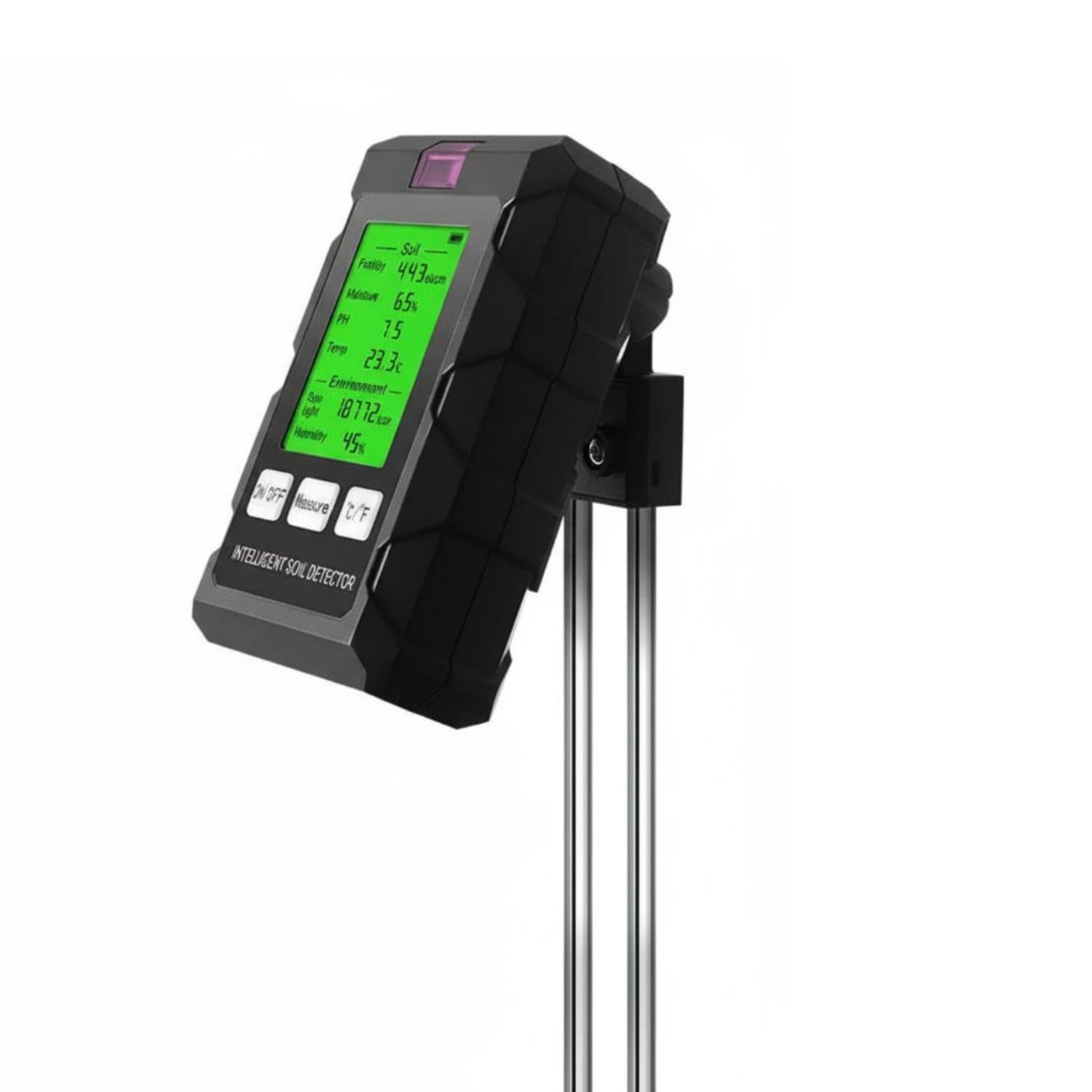 High Precision 6-in-1 Soil Test Kit Multi-Functional Plant Light Temperature Fertility Sensor Accurate Measurement Digital Soil pH Moisture Meter Backlit LCD Display for Gardeners-image-23