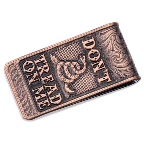 Montana Silversmiths Made in the USA Western Lifestyle Money Clip (Vintage Bronze Gadsden)