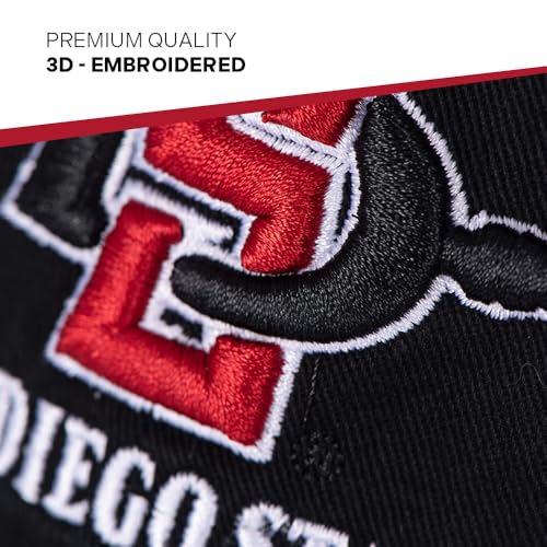 Gorra bordada ajustable San Diego State University miniatura 3