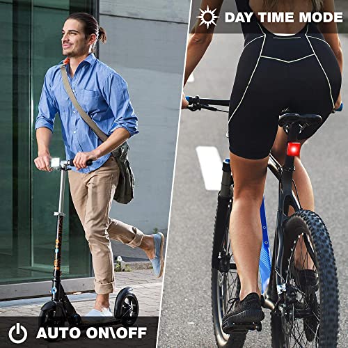 Brightroad First Smart Bike Light Set, Bright Front 80 & Back 40 Lumens Led Bicycle Lights, Ipx6 Waterproof Headlight & Tail Light, Auto On/Off Sensor Flashlights With Built-In Reflectors #TOP2