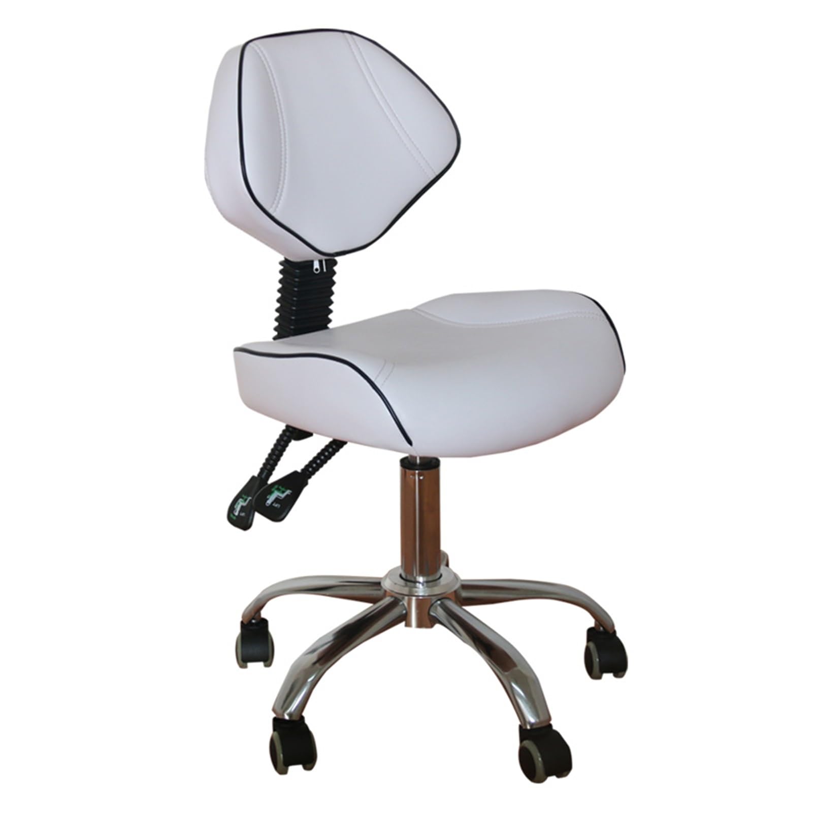 Fauteuil de selle dentaire avec support dorsal – Fauteuil roulant ergonomique pour coiffeur dentaire, tatoueur, salon confortable