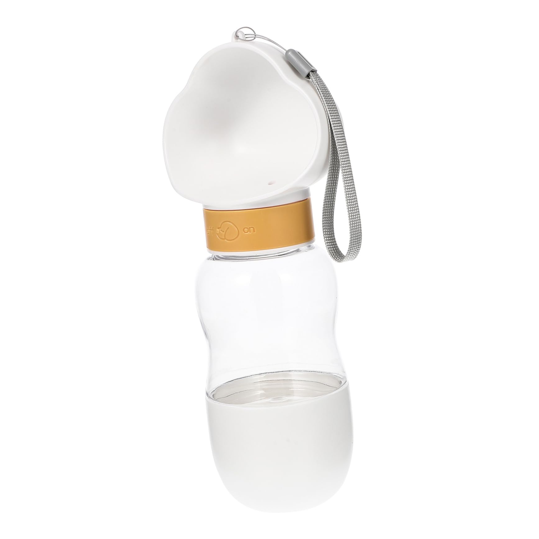 Mikikit Dog Bottle Pets Water Dispenser for Dogs Portable Water Bottles Travel Water Bottle Dog Water Container Outdoor Insulated Pet Water Dispenser Convenient Water Dispenser Pp White