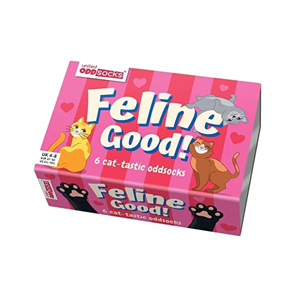 Feline Good Katzen Oddsocks Socken in 37-42 im 6er Set - Strumpf – Bild 4