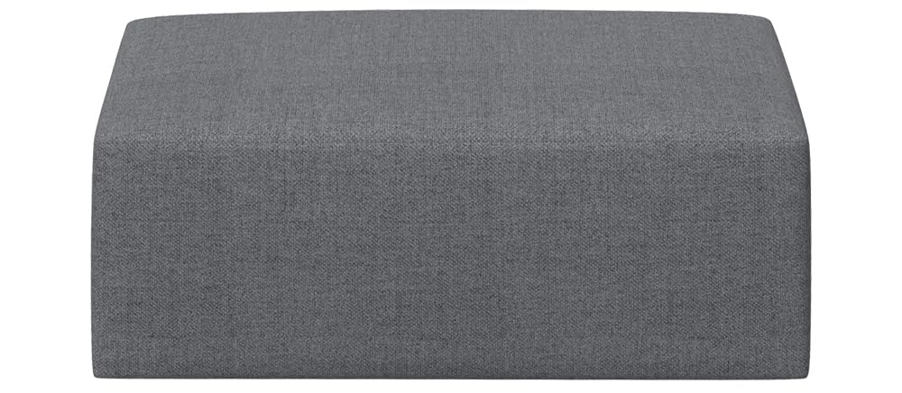 【中古】LIFEDEPT スクエアオットマン　グレーカラー Amazon｜LIFEDEPT オットマン ダークグレー ファブリック 布張り