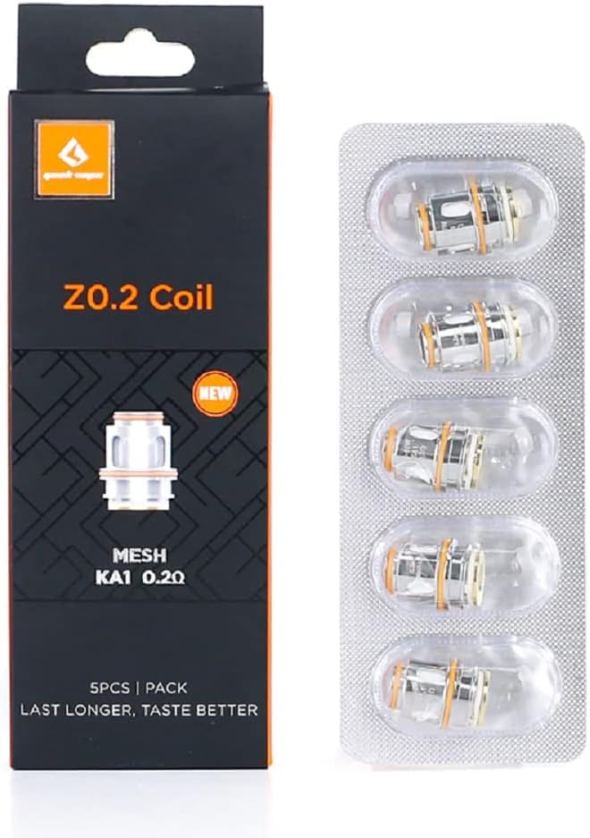 Résistances Zeus Subohm Z Series (5pcs) - GeekVape, Maille Z0.2 : 70-80W, Pack de 5, pour Clearomiseurs GeekVape - SANS TABAC SANS NICOTINE - INTERDIT AUX...