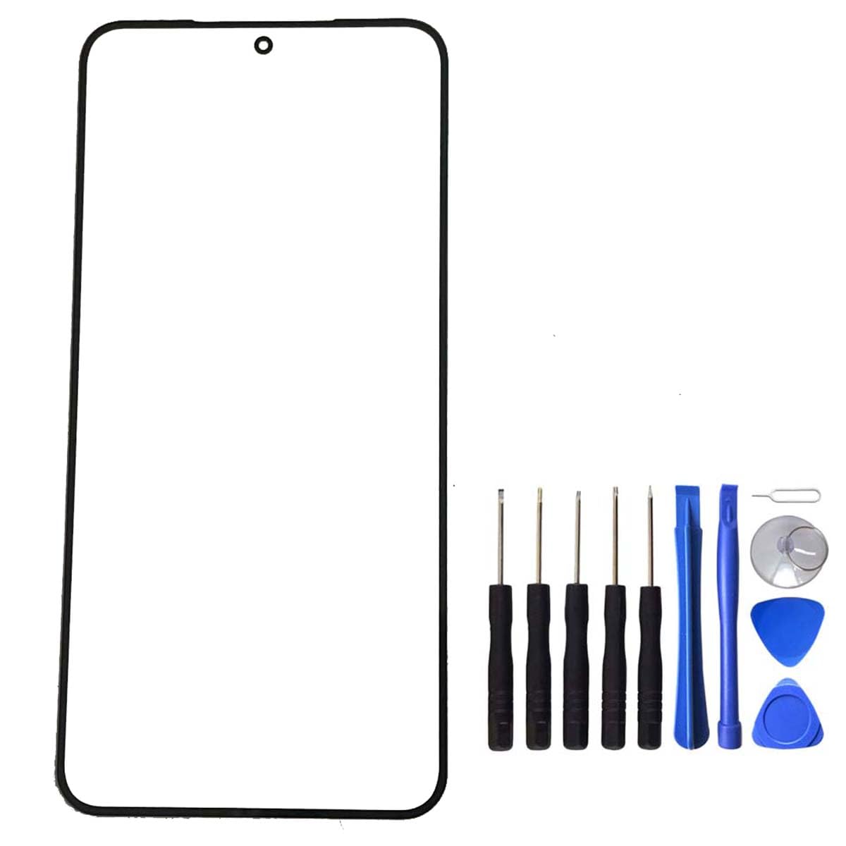 UPONEWfor Samsung Galaxy S24 5G Black Front Screen Outer Glass Panel Lens Replacement with Opening Tool (Not LCD &Not Digitizer)