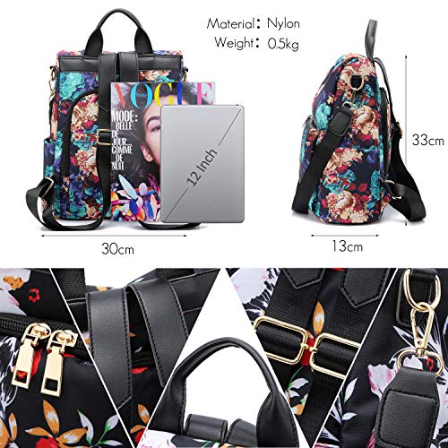 FANDARE Vrouwen Rugzak Anti-Diefstal Handtas Meisjes School Schoudertas Casual Dagrugzakken Lichtgewicht Rugzak voor Outdoor Reizen School Campus Winkelen Waterdicht Nylon - Image 6