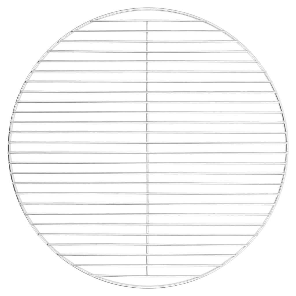 vidaXL BBQ Grill Grate Round, BBQ Grill Rack for Camping Travel Hiking, Cooking Grate for Charcoal Kettle Grills Ceramic Grills, 304 Stainless Steel