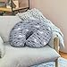 Psesaysky Shark Nursing Pillow Cover for Infant, Lightweight Neutral Breastfeeding Pillow Slipcover, Easy to Clean Removable Pillow Cover for Infant Snug