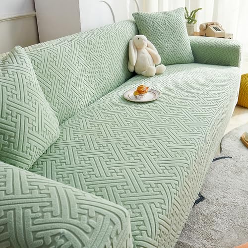 Couvre canape elastique lavable pour rénover un canapé d'angle usé - 2