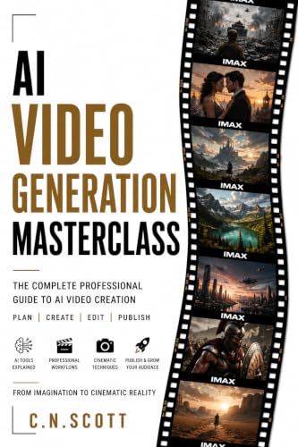 AI Video Generation Masterclass: From Images to Cinematic Films: Learn Image-to-Video Workflows, Camera Motion, Character Animation, Scene Transitions, ... Book Series for AI-Powered Cinema)