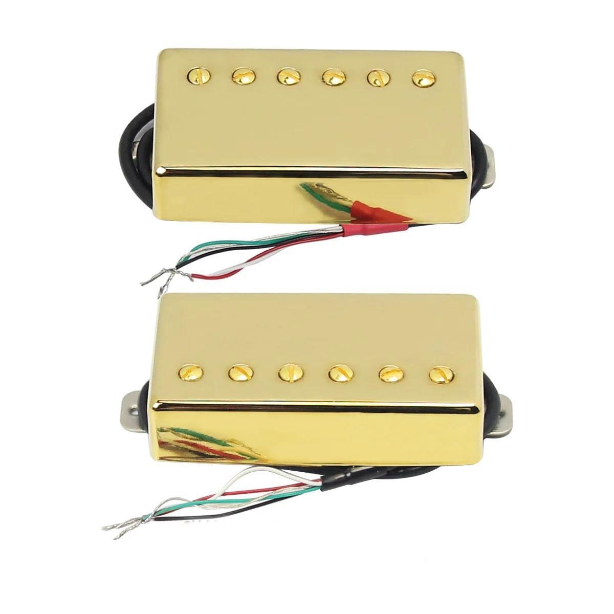 Pickup Gitary Elektrycznej Alnico 5 Guitar Humbucker Pickup 4-przewodowy zestaw akcesoriów do gitary elektrycznej(Gold Set)